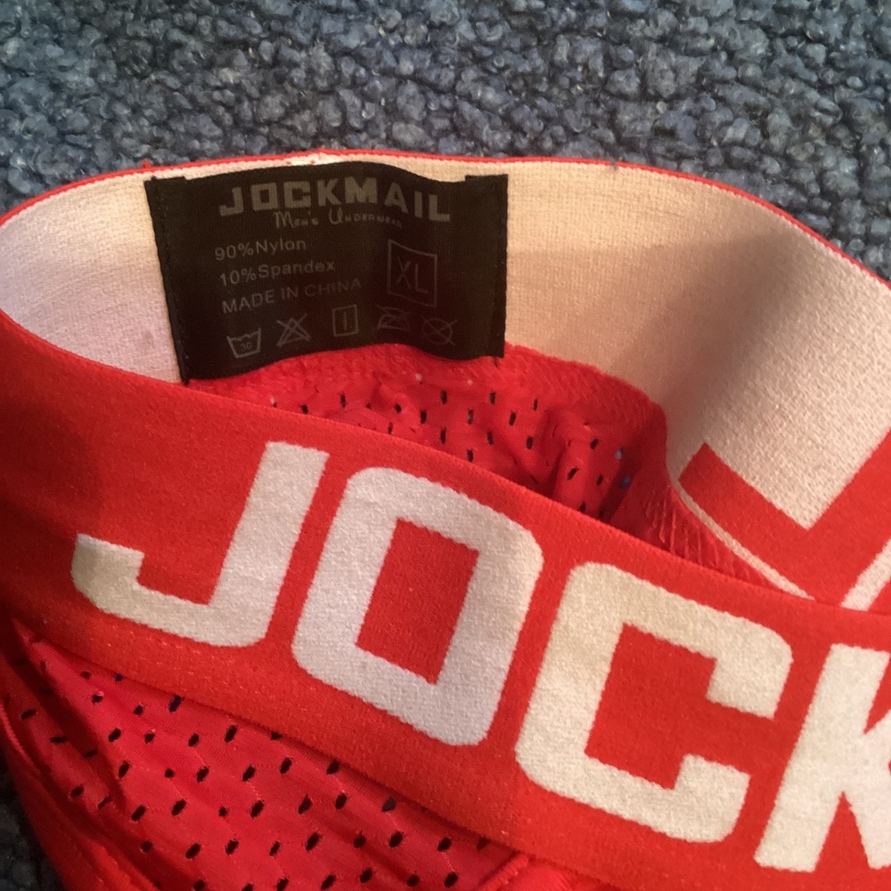 Jockmail red mesh brief - Picture 3 of 4